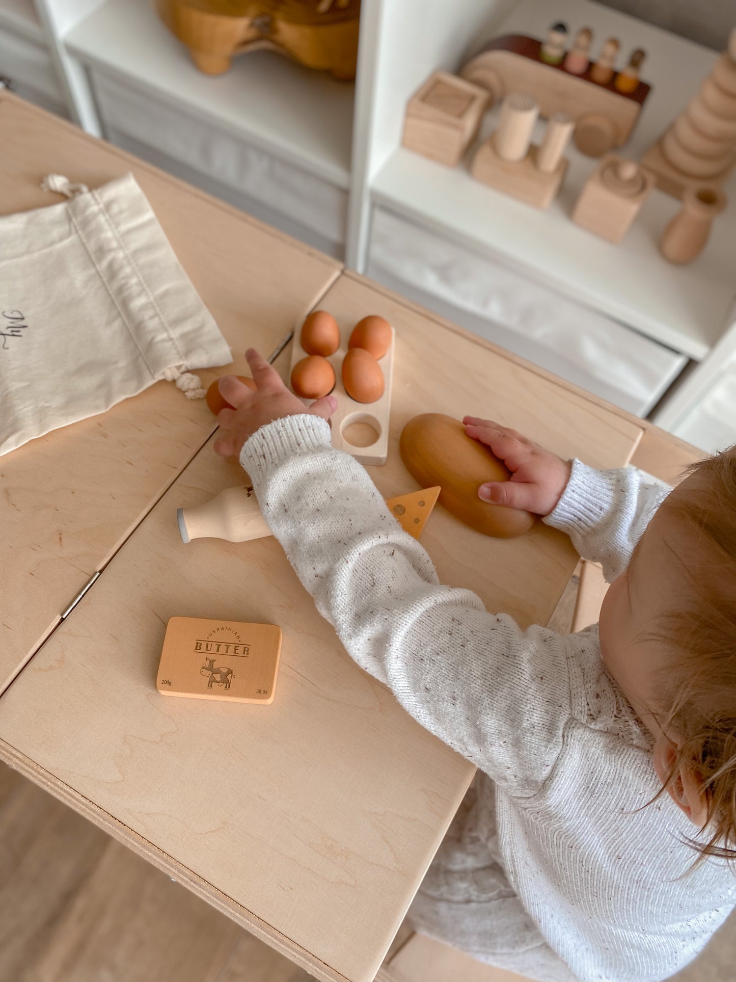 Sabo concept Medinis kaimiškų maisto produktų rinkinys