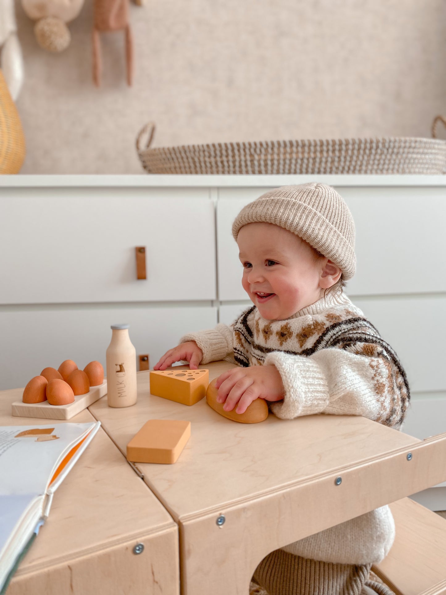 Sabo concept Medinis kaimiškų maisto produktų rinkinys